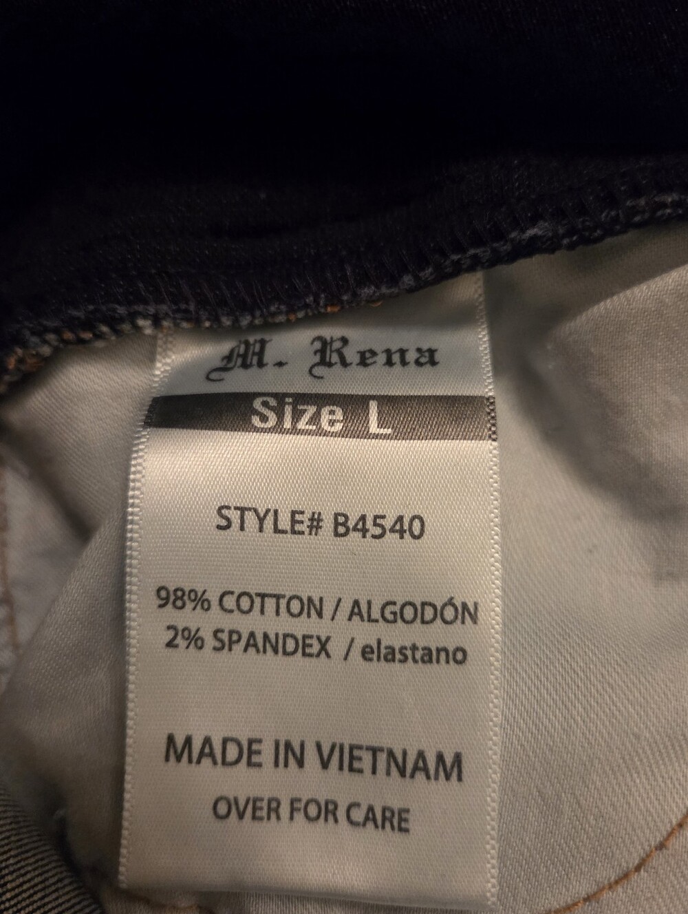 M RENA Maternity Wide Leg Raw Hem Jeans Size Large NWT - Picture 8 of 8